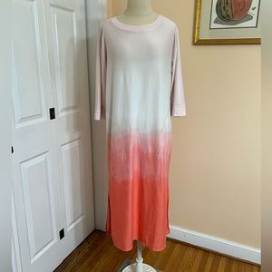 Secret Treasures nightgown pink to peach ombré Sz M